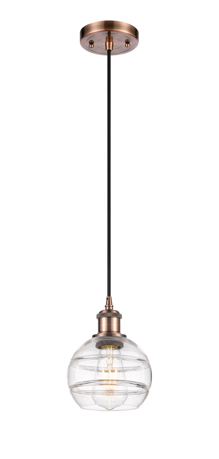 Ballston Mini Pendant Antique Brass Finish