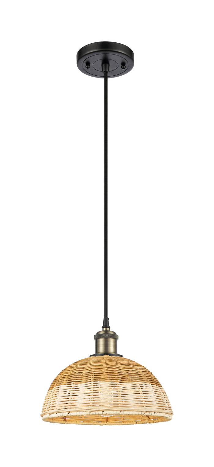 Ballston Mini Pendant Antique Brass Finish