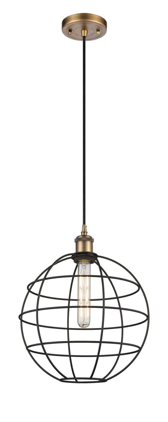 Ballston Mini Pendant Antique Brass Finish