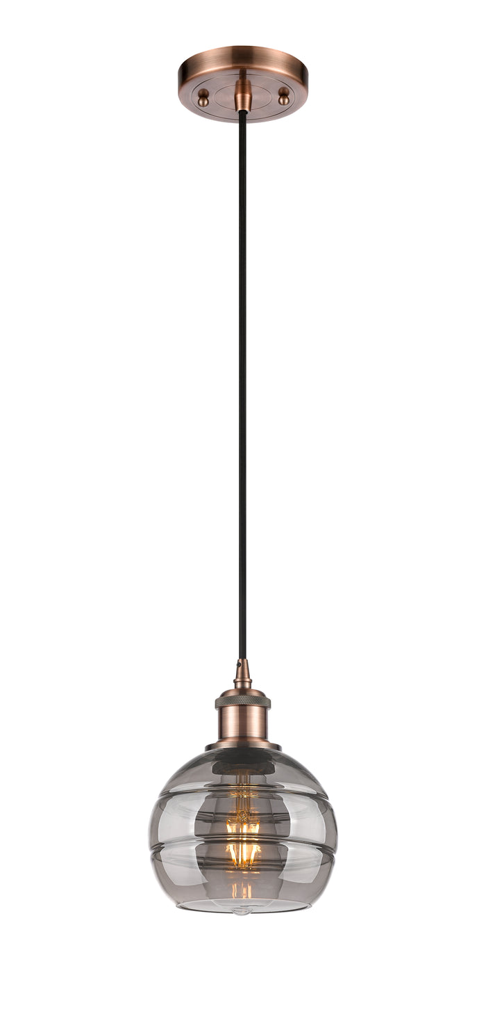 Ballston Mini Pendant Antique Brass Finish
