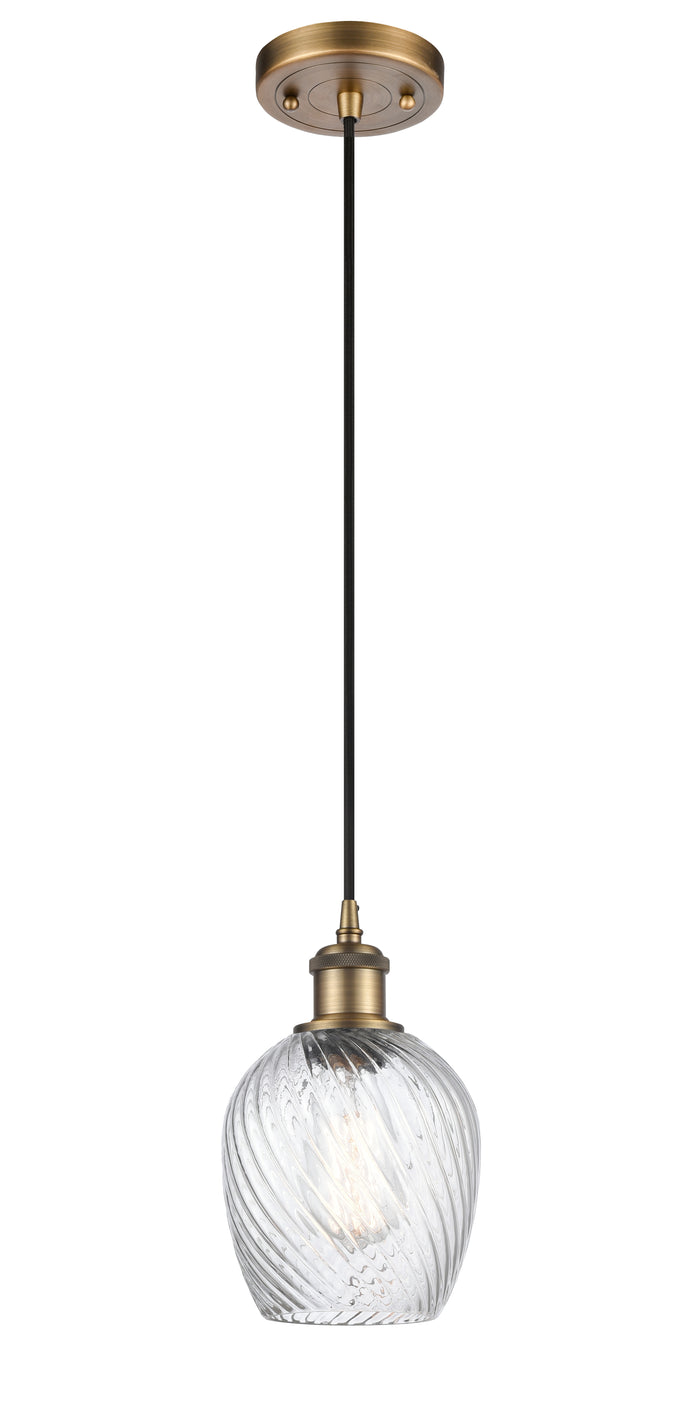 Ballston Mini Pendant Antique Brass Finish
