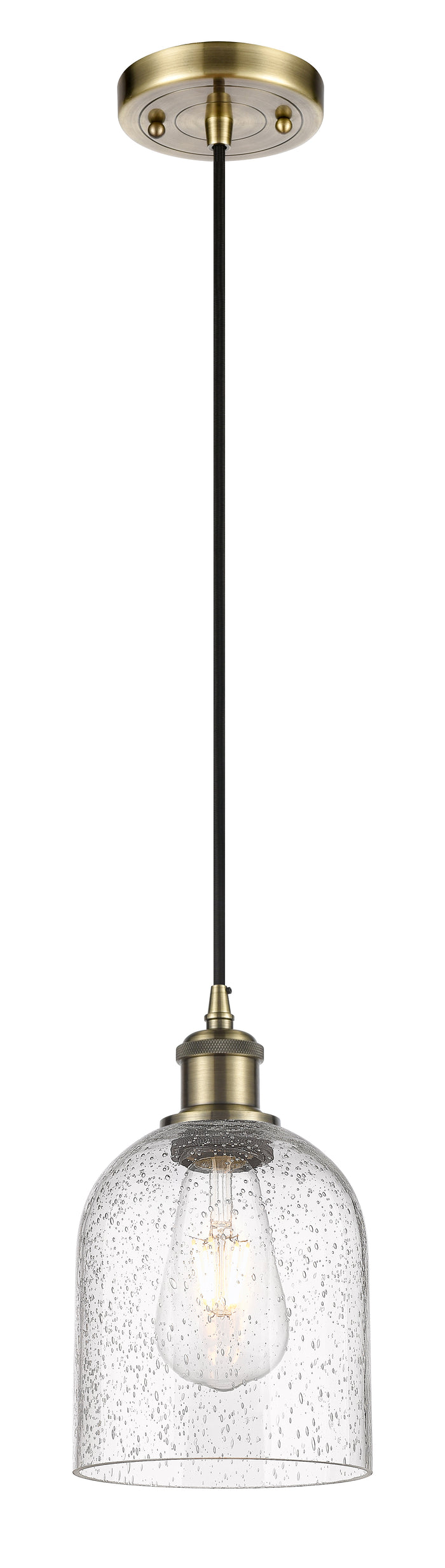 Ballston Mini Pendant Antique Brass Finish