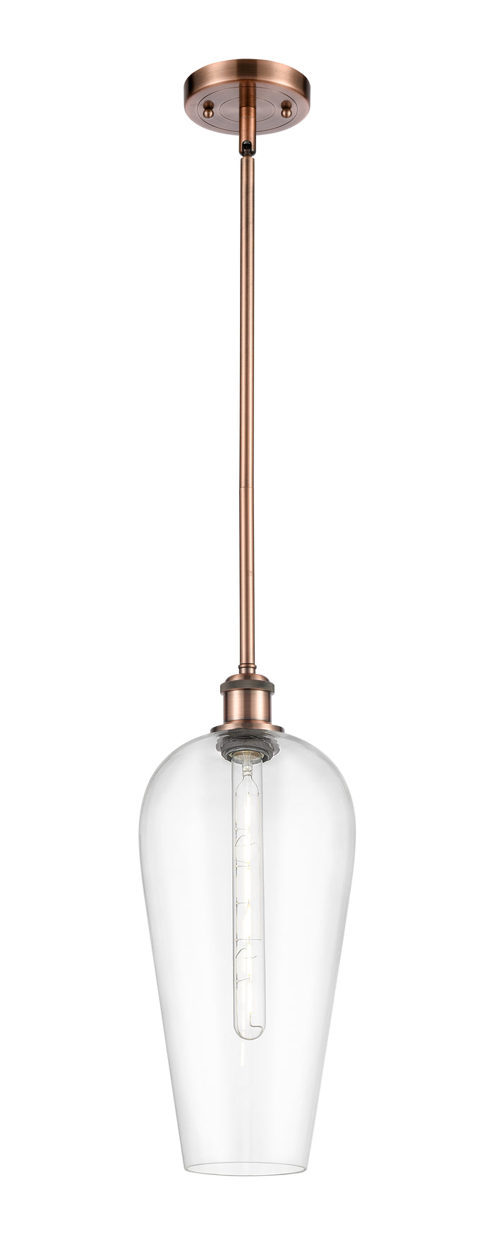 Ballston Mini Pendant Antique Brass Finish
