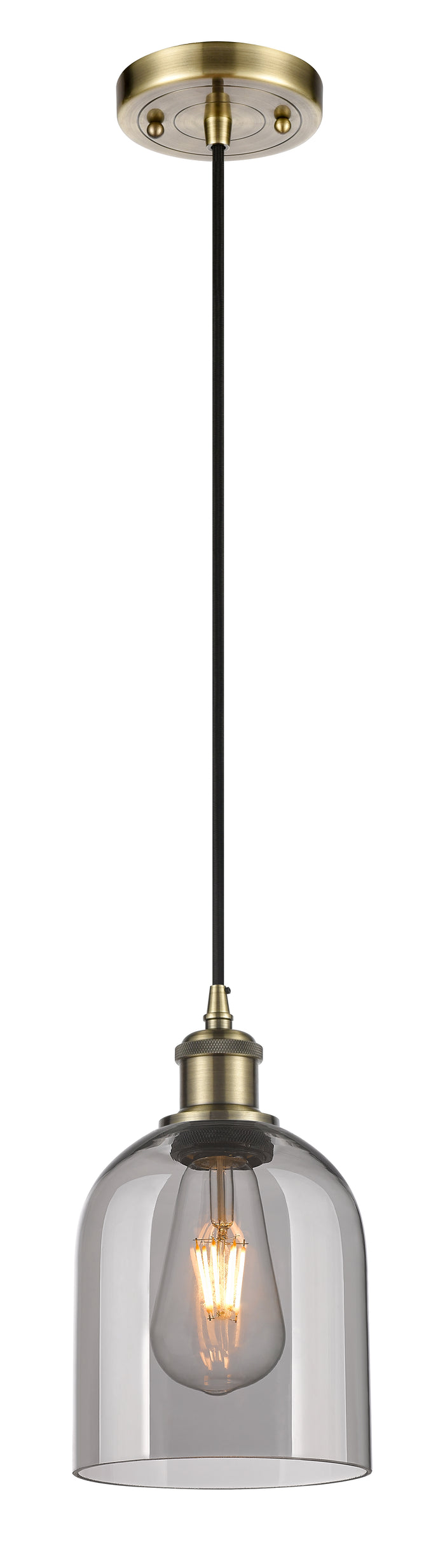 Ballston Mini Pendant Antique Brass Finish