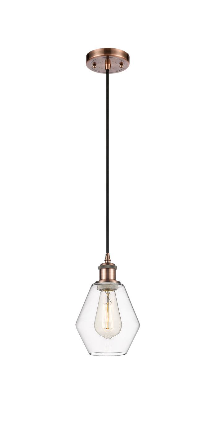 Ballston Mini Pendant Antique Brass Finish