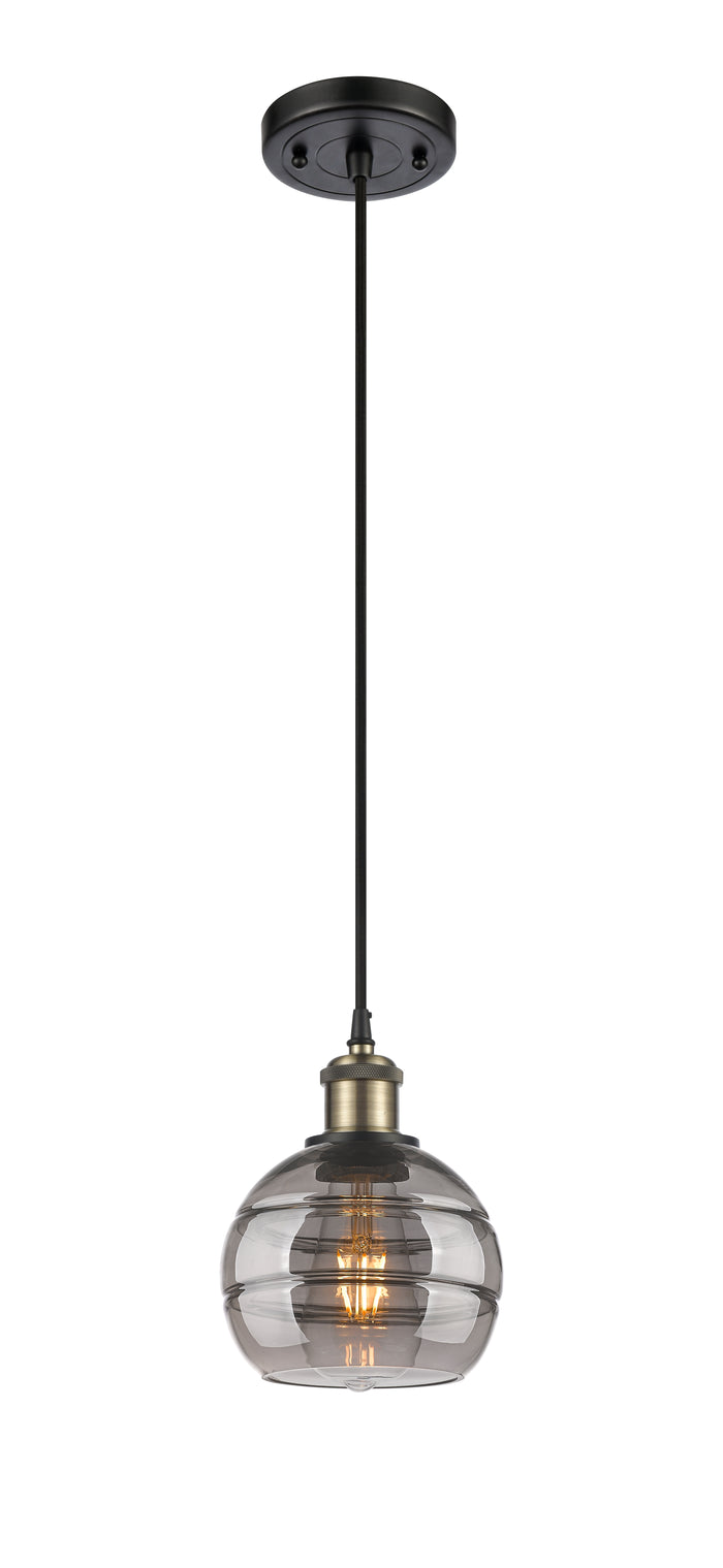 Ballston Mini Pendant Antique Brass Finish