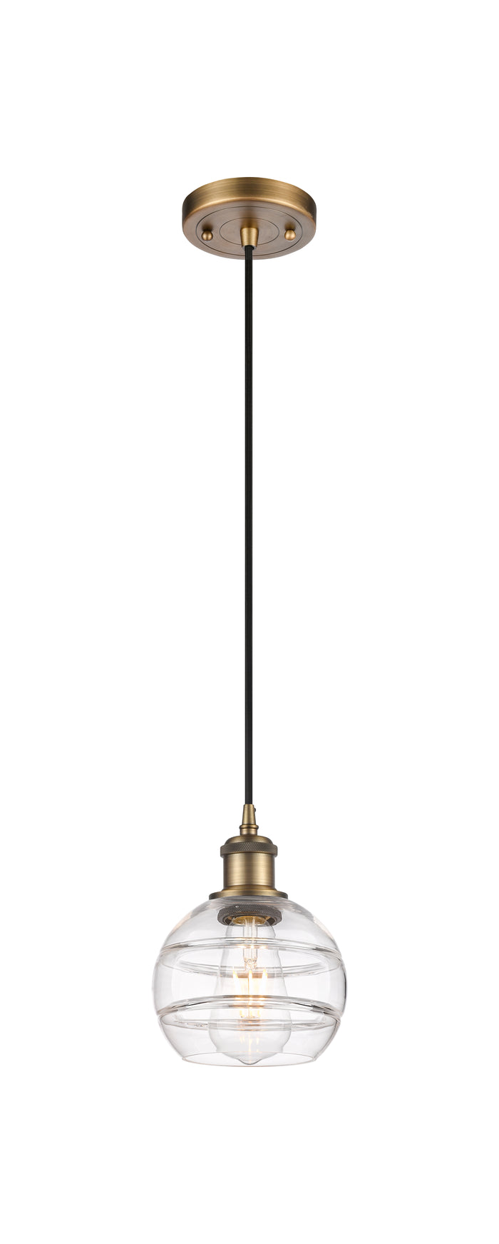 Ballston Mini Pendant Antique Brass Finish