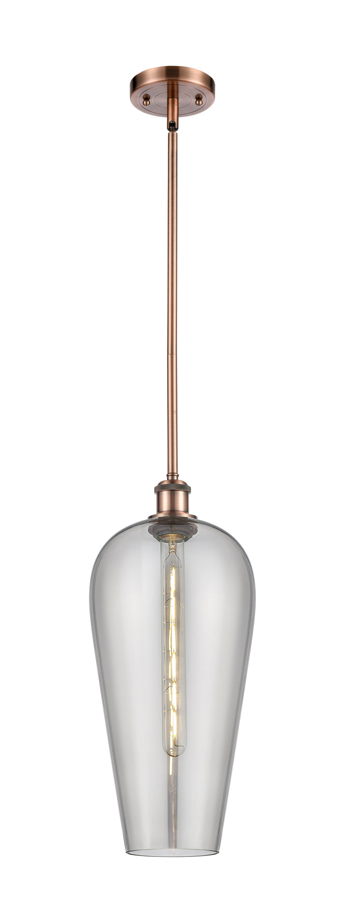 Ballston Mini Pendant Antique Brass Finish