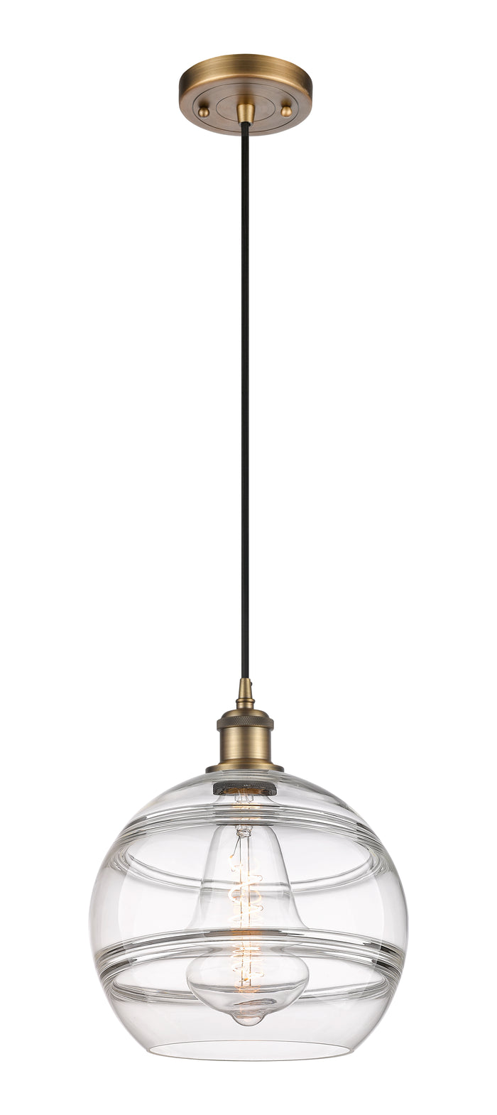 Ballston Mini Pendant Antique Brass Finish