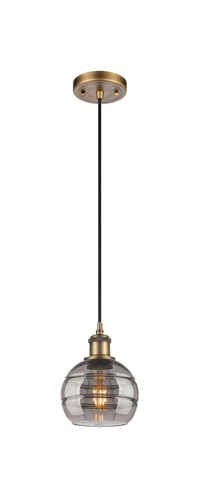 Ballston Mini Pendant Antique Brass Finish