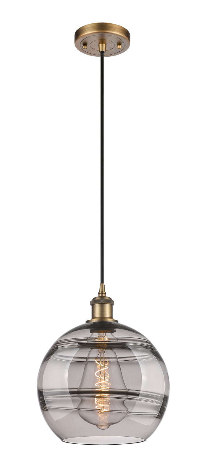 Ballston Mini Pendant Antique Brass Finish