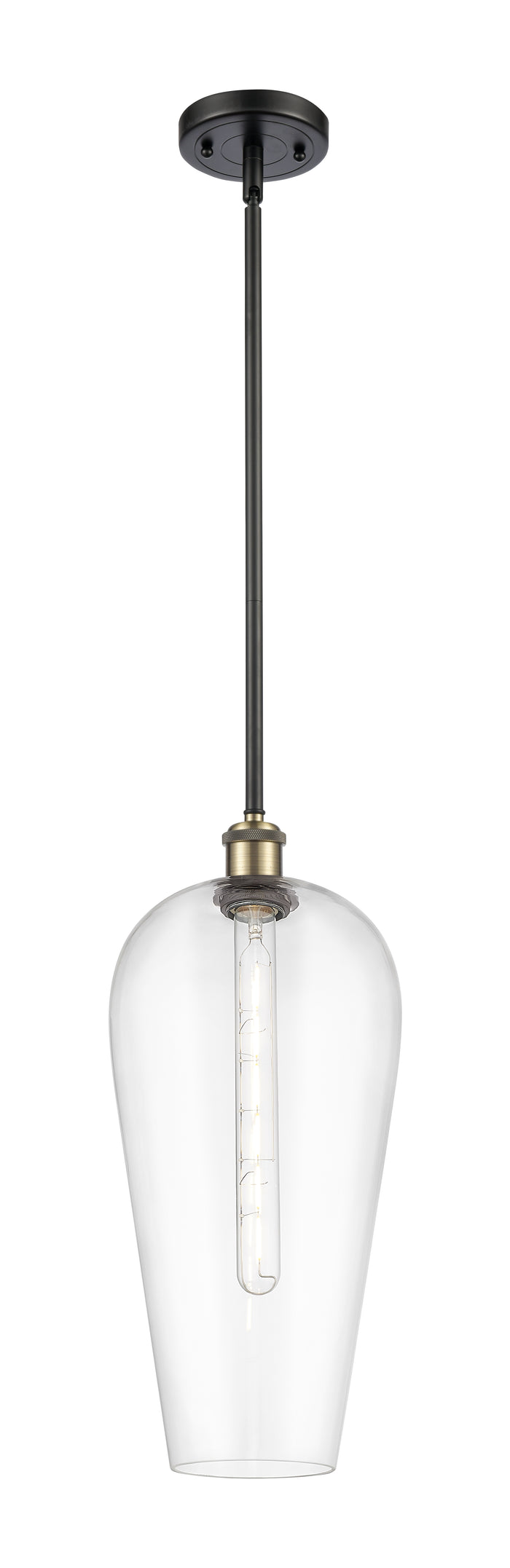 Black Antique Brass / Clear