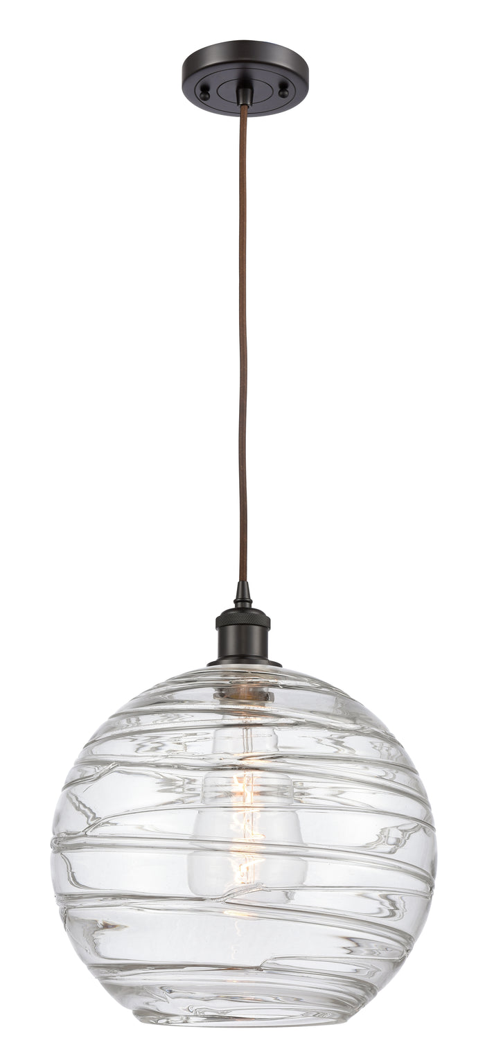 Oil Rubbed Bronze / Clear Deco Swirl