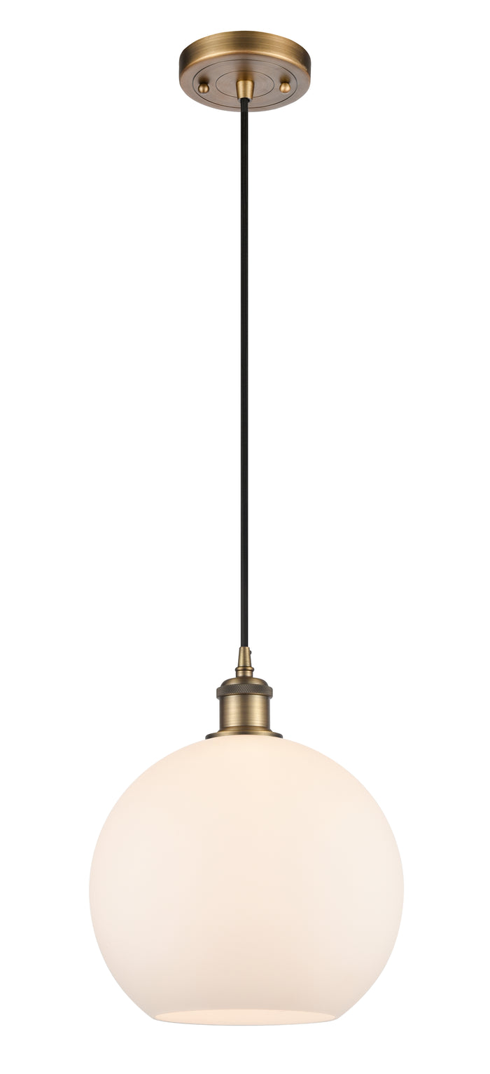 Brushed Brass / Matte White