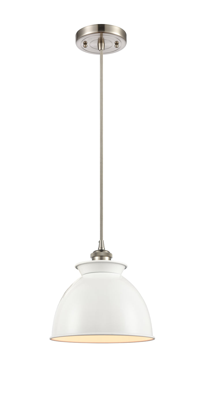 Brushed Satin Nickel / Glossy White