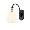 Ballston Sconce Cast Brass Steel Glass