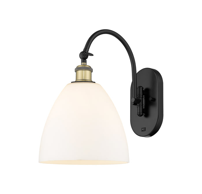 Ballston Sconce Cast Brass Steel Glass