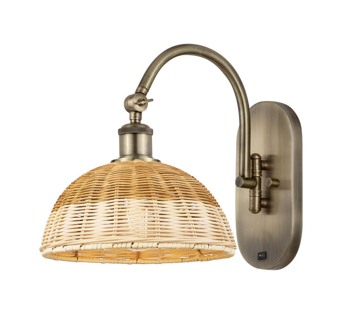 Ballston Sconce Cast Brass Steel Glass