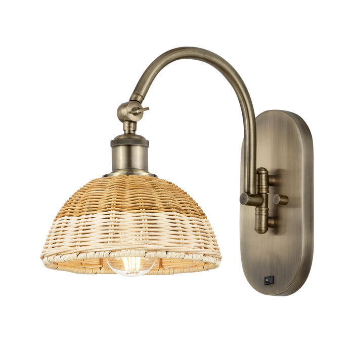 Ballston Sconce Cast Brass Steel Glass