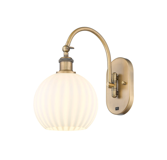 Ballston Sconce Cast Brass Steel Glass