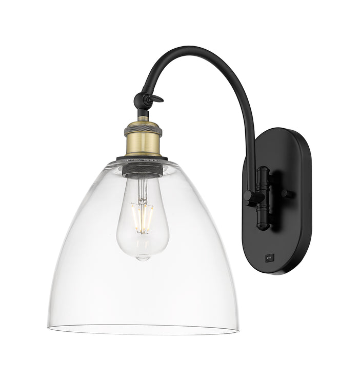 Ballston Sconce Cast Brass Steel Glass