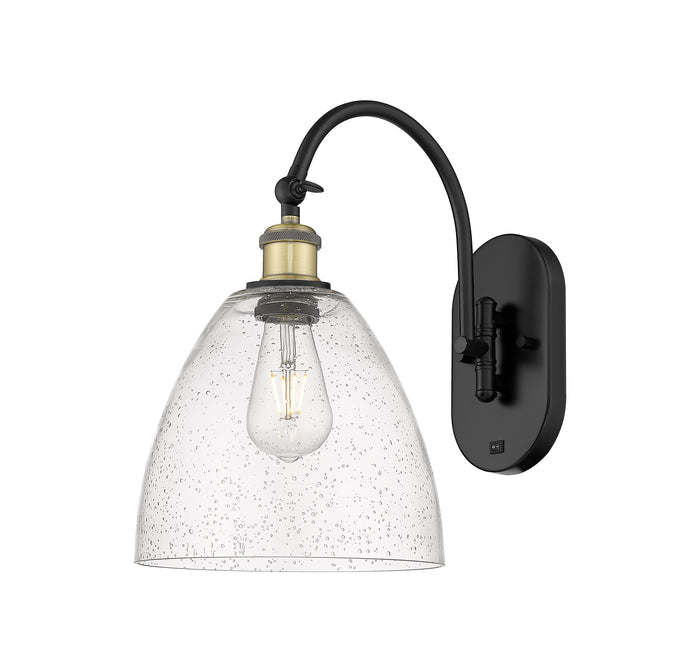 Ballston Sconce Cast Brass Steel Glass