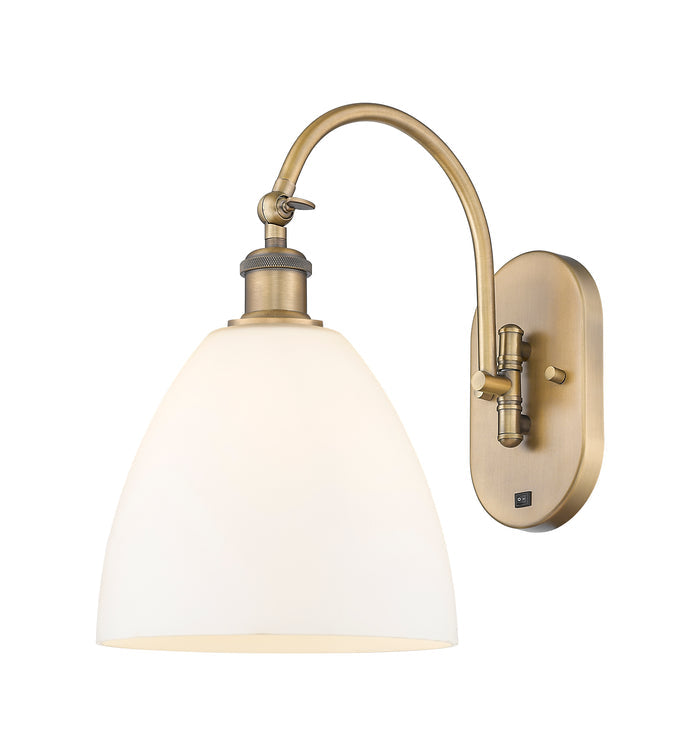 Ballston Sconce Cast Brass Steel Glass