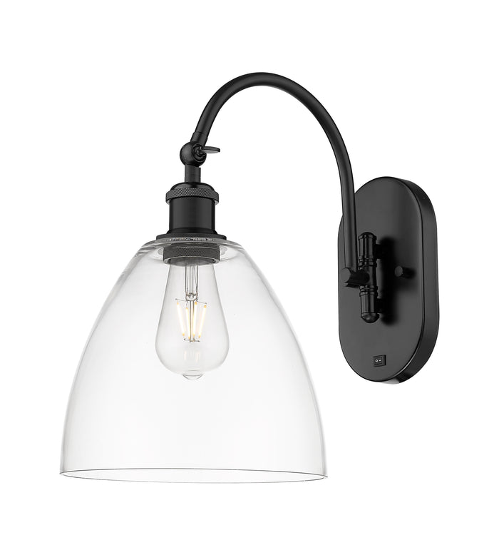 Ballston Sconce Cast Brass Steel Glass