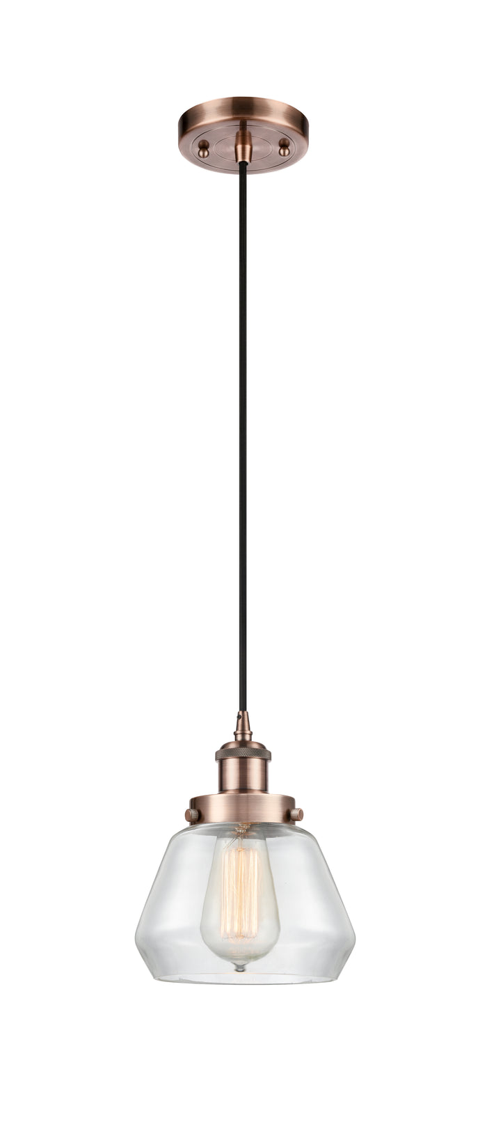 Ballston Urban Mini Pendant Antique Copper Finish