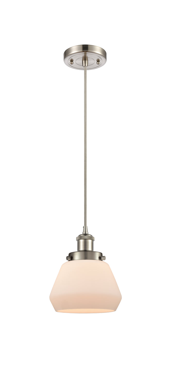 Brushed Satin Nickel / Matte White