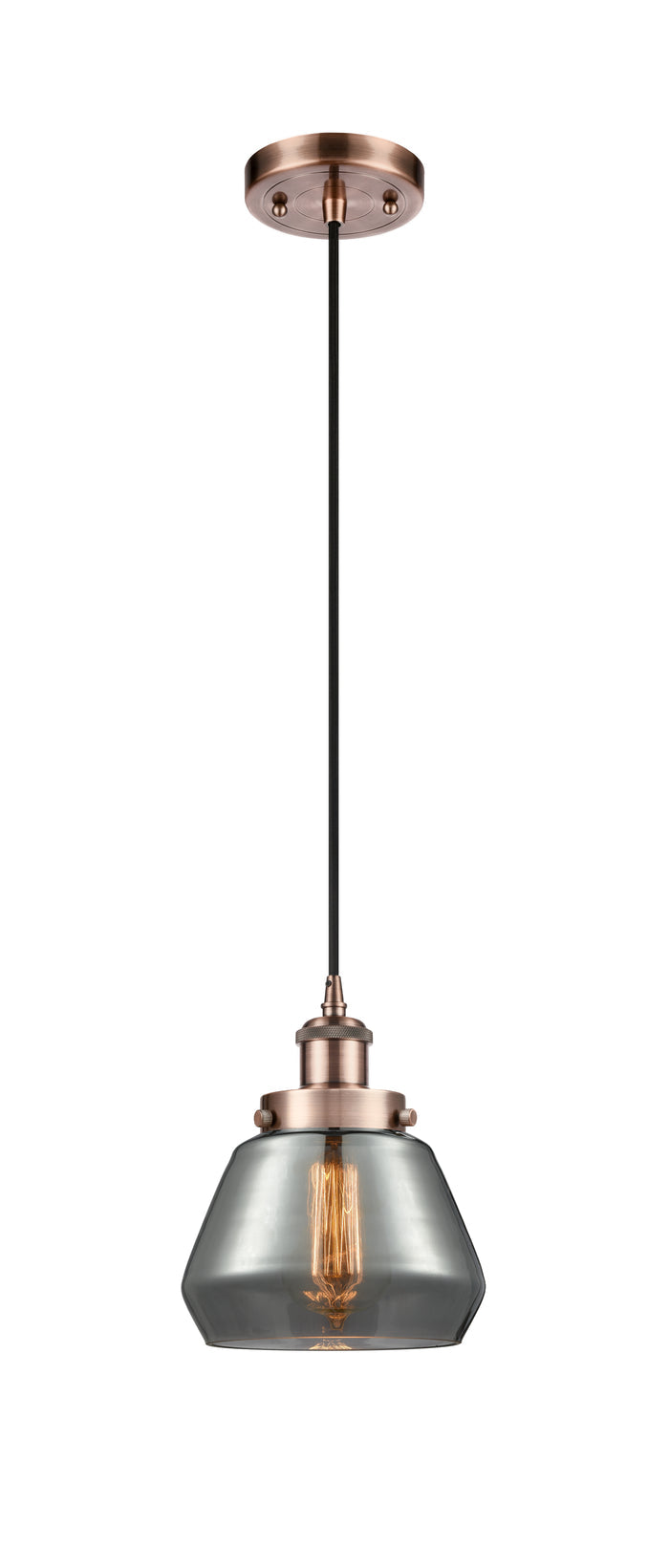 Ballston Urban Mini Pendant Antique Copper Finish