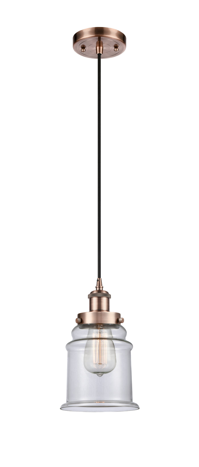 Ballston Urban Mini Pendant Antique Copper