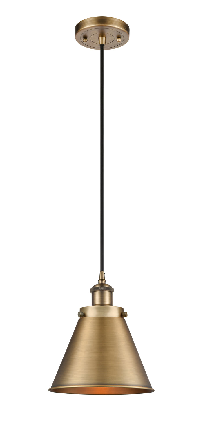 Ballston Urban Mini Pendant Black Antique Brass