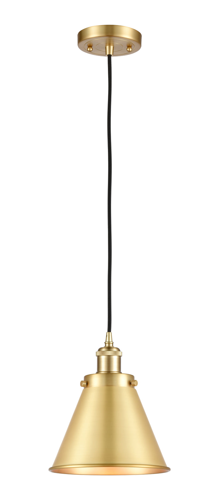 Ballston Urban Mini Pendant Black Antique Brass