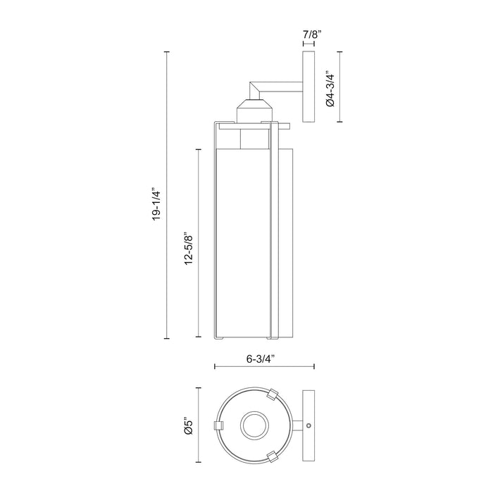 Belmont 5-in Steel Vanity Light