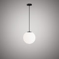 1 Lights Bolio  12-in Black pendant Matte Black  Dimmable 60W