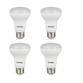 BR20 Dimmable Frost Filament LED Light Bulb with E26 Base, 3000K, 525 Lumens, 4-Pack