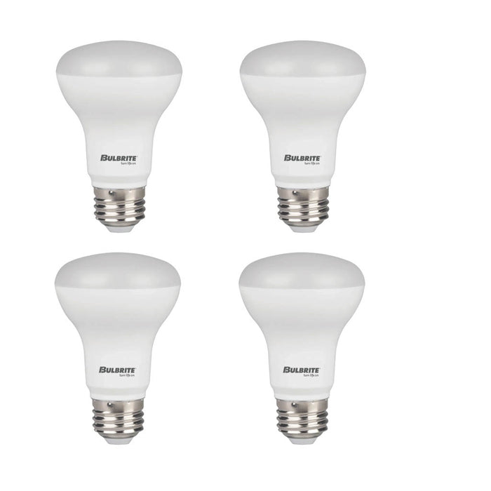 BR20 Dimmable Frost Filament LED Light Bulb with E26 Base, 3000K, 525 Lumens, 4-Pack