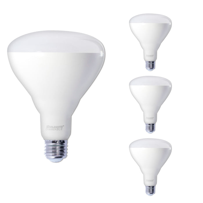 BR40 Dimmable Frost Filament LED Light Bulb with E26 Base, 3000K, 1400 Lumens, 4-Pack