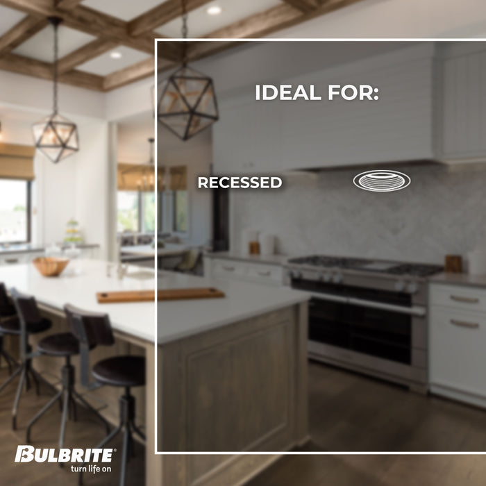 BR40 Dimmable Frost Filament LED Light Bulb with E26 Base, 3000K, 1400 Lumens, 4-Pack