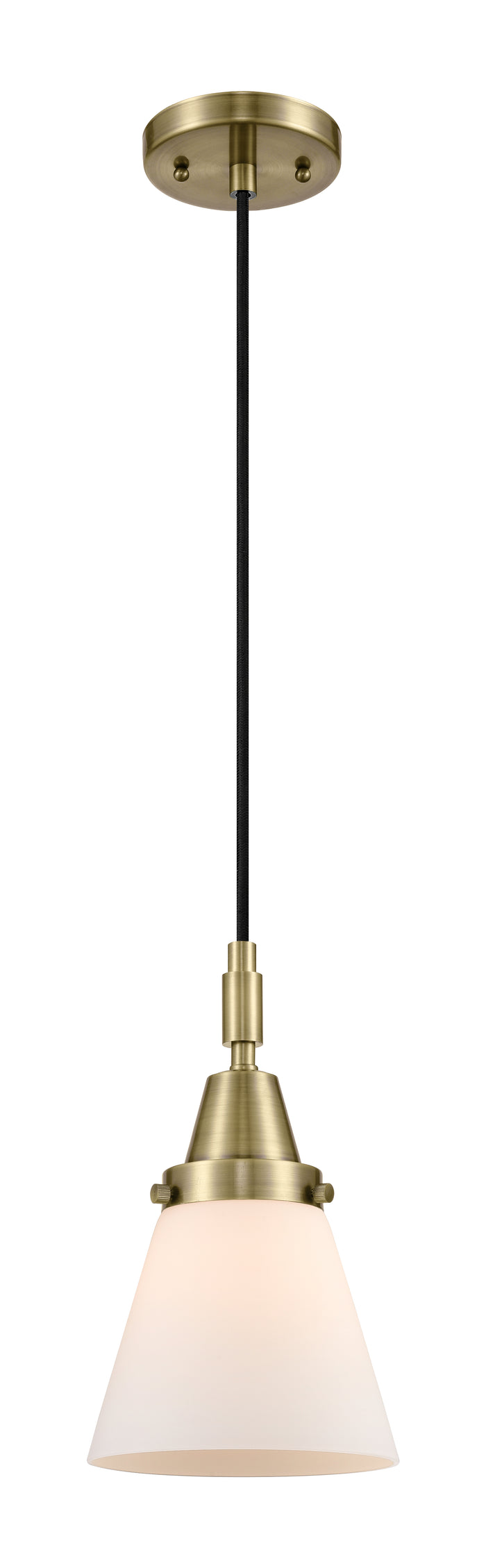 Caden Mini Pendant Antique Brass Glass Steel
