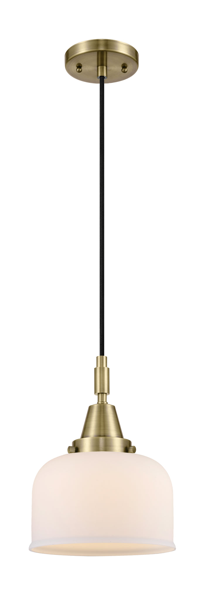 Caden Mini Pendant Antique Brass Glass Steel