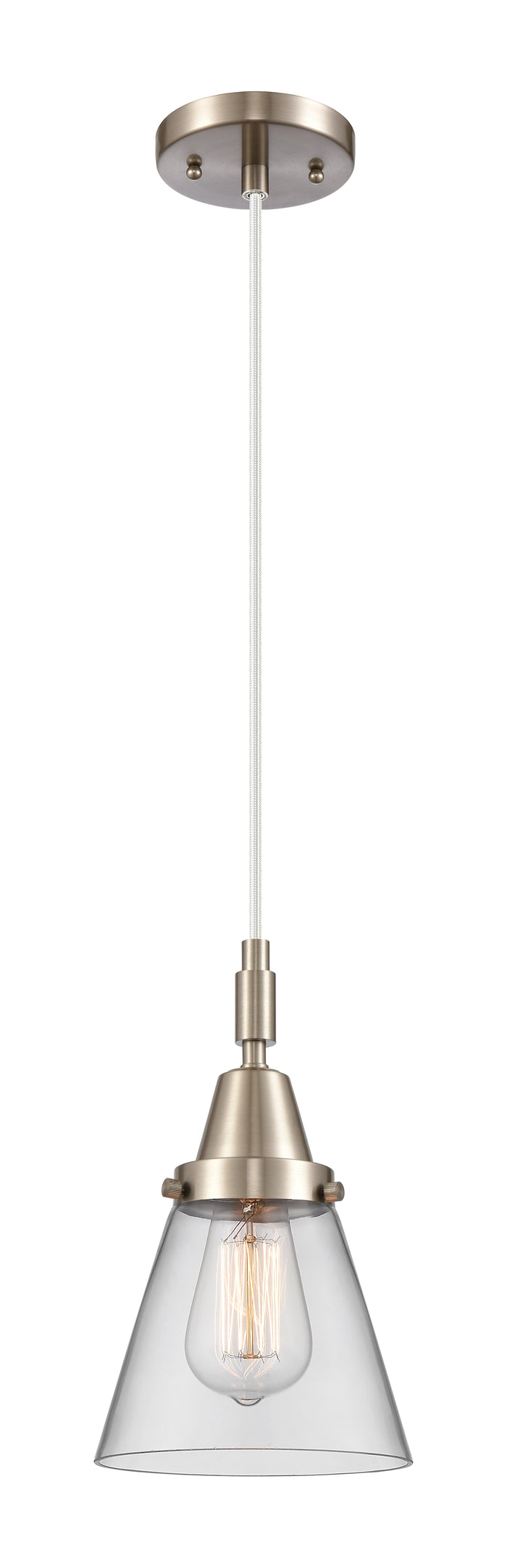 Brushed Satin Nickel / Clear