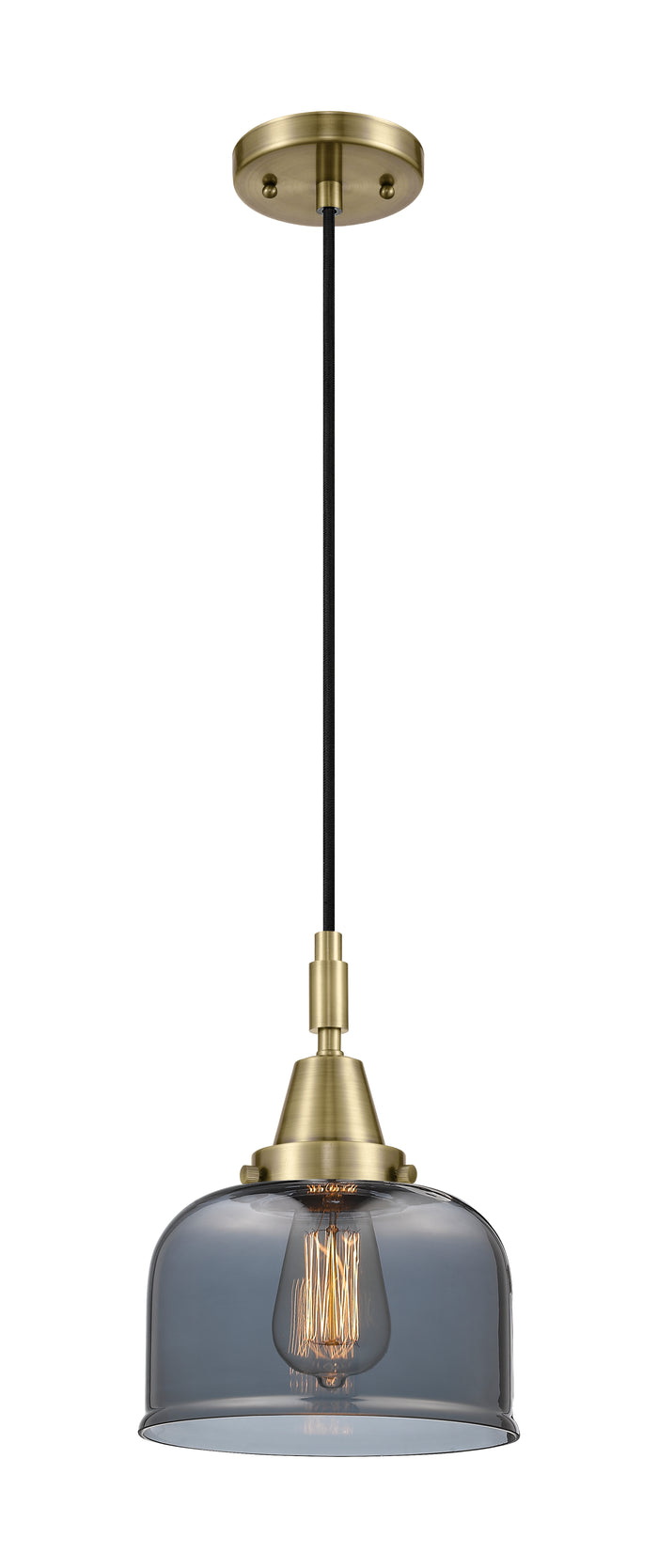 Caden Mini Pendant Antique Brass Glass Steel