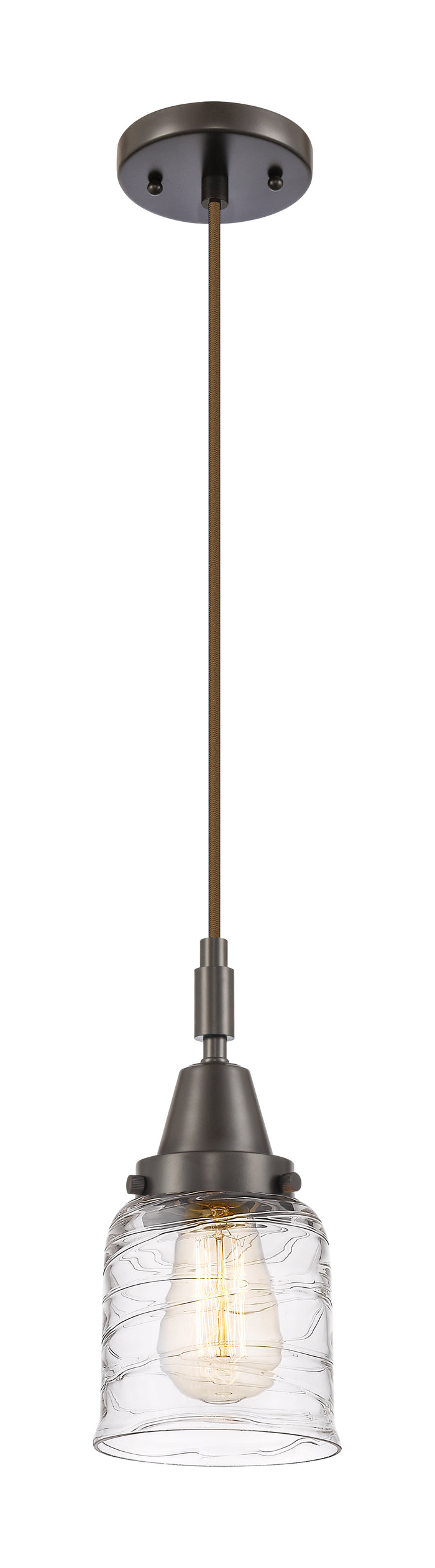 Caden Mini Pendant Antique Brass Glass