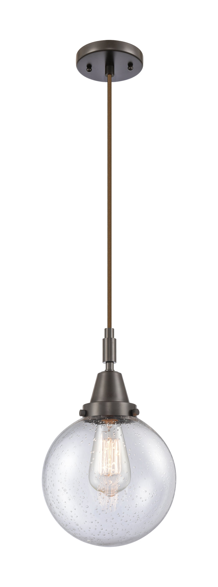 Caden Mini Pendant Antique Brass Glass
