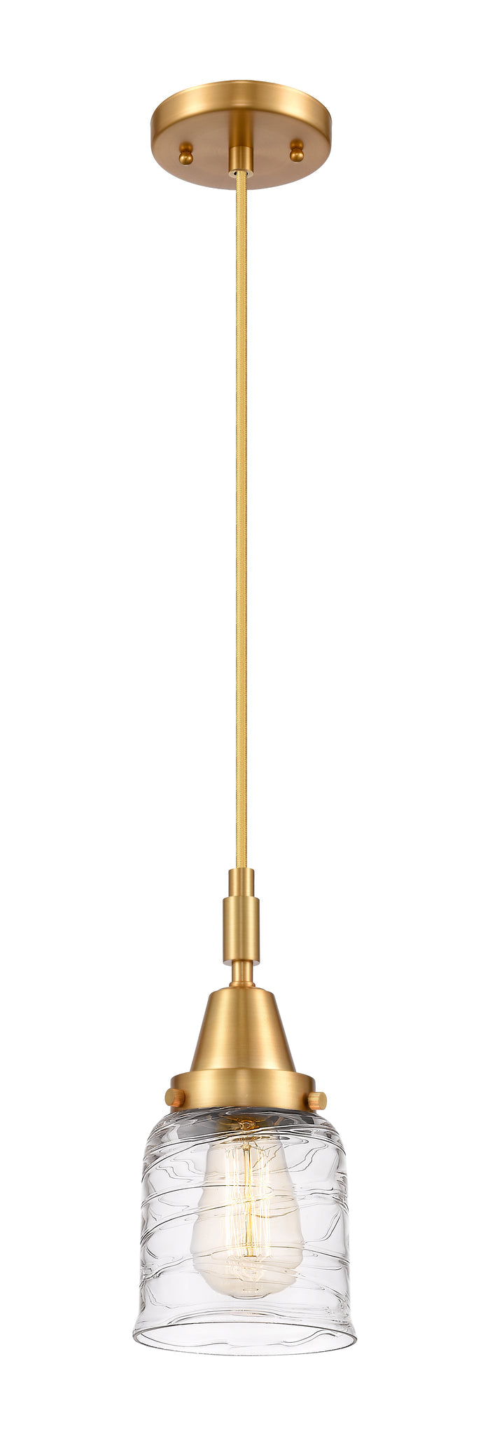 Caden Mini Pendant Antique Brass Glass