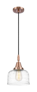 Caden Mini Pendant Glass Steel Antique Brass