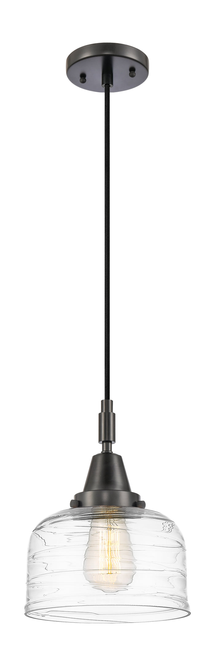 Caden Mini Pendant Glass Steel Antique Brass