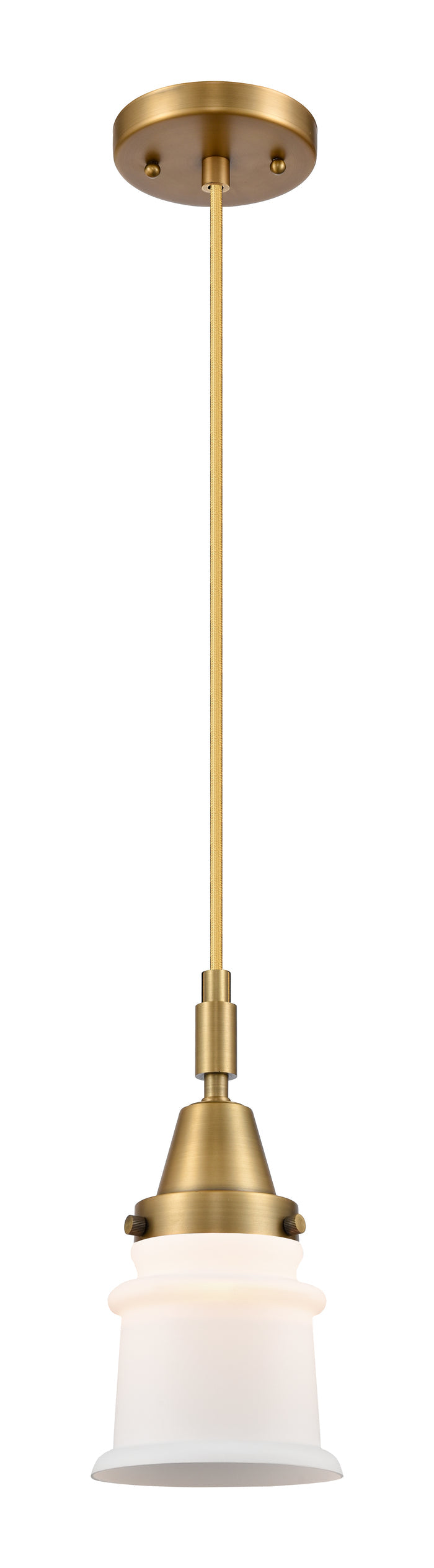 Caden Mini Pendant Glass Steel Antique Brass